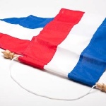 wimpel rood - wit - blauw 